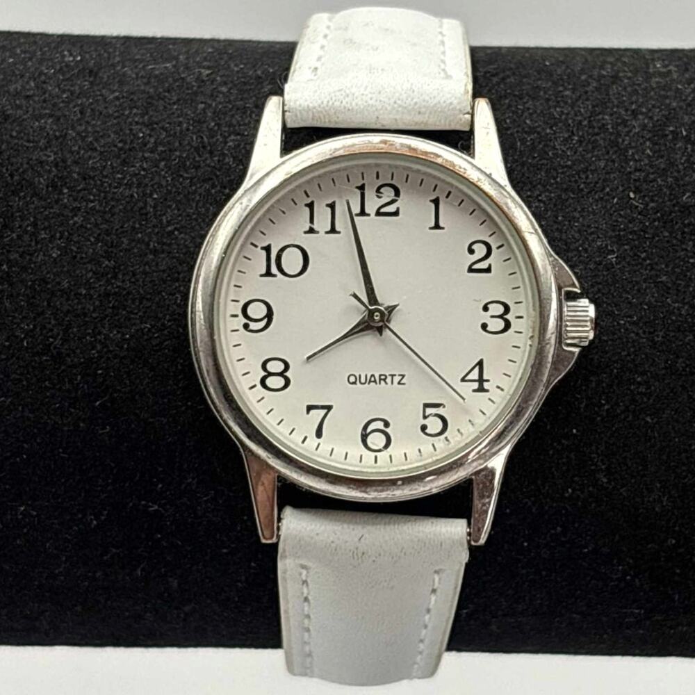 White Accutime Watch